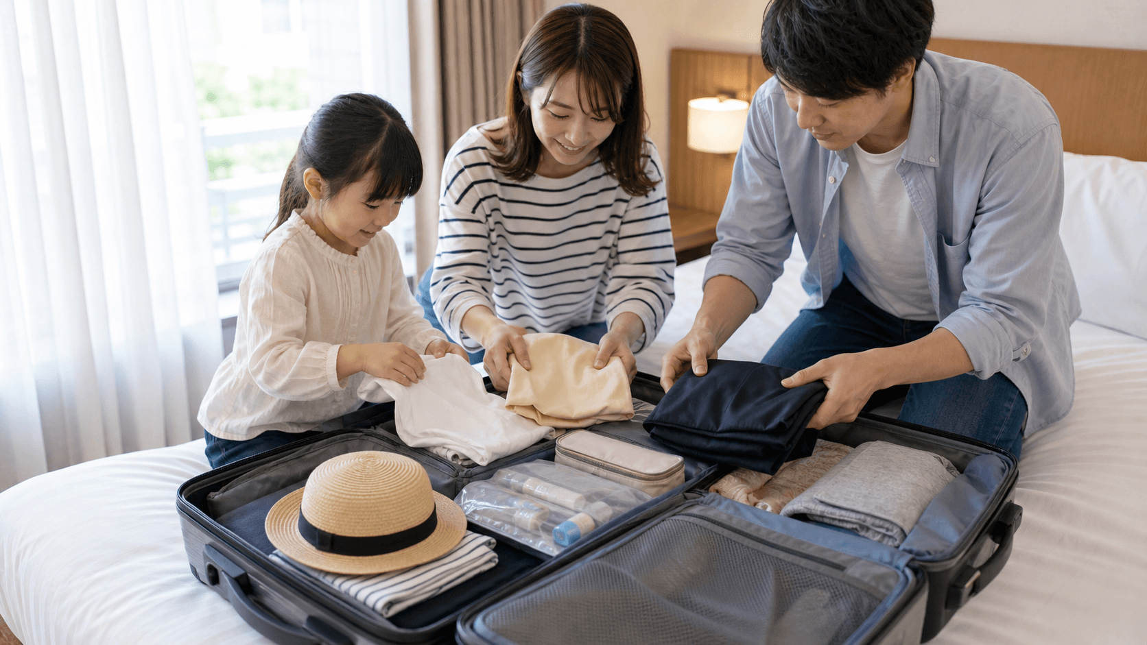 ディズニーチケット売り切れ時に宿泊プランを検討して準備する家族